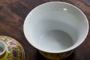 景德鎮黃釉蓋碗
